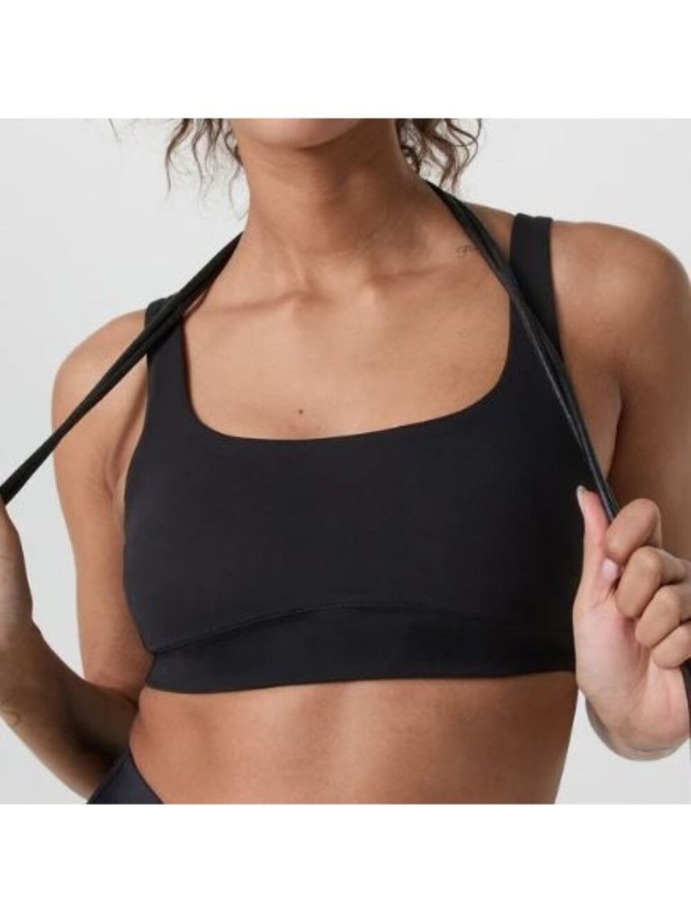 Vuori AllThe Form Sports Bra Women Size Medium NWT Black Buttery Soft Athleisure